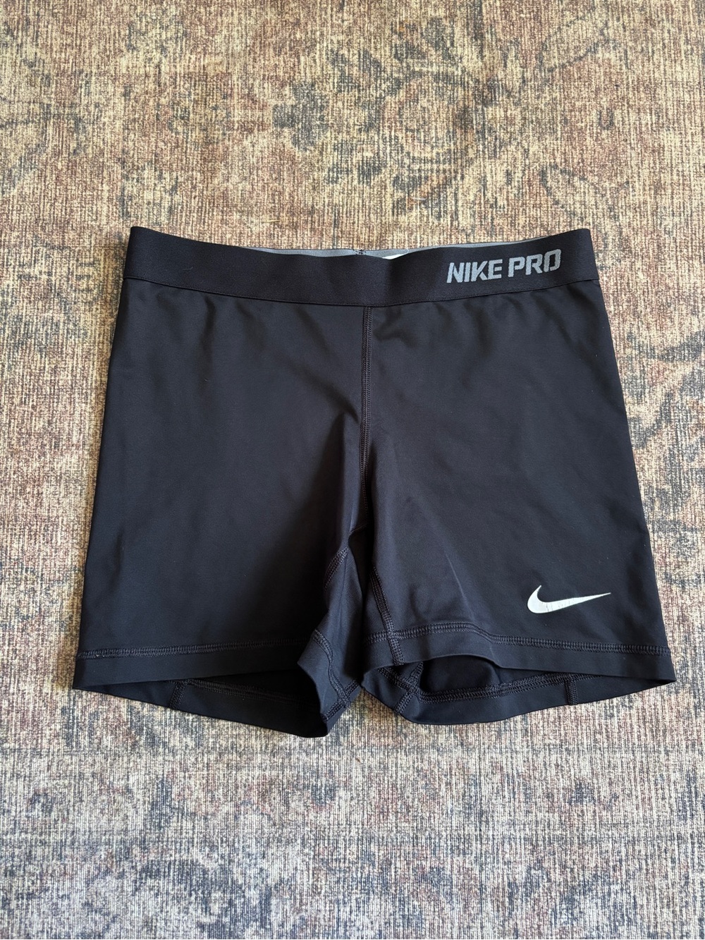 Nike Pro Black Biker Compression Training Shorts Size M